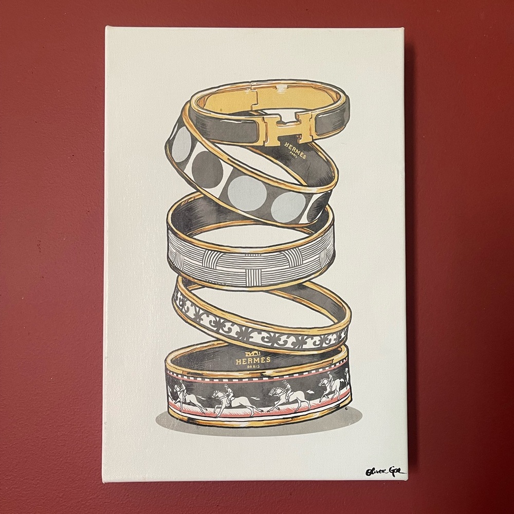 Oliver Gal Decorative Logo Art Print in Canvas